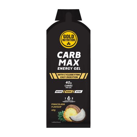 Gel energizant cu aroma de pina colada Carb max, 60 g, Gold Nutrition