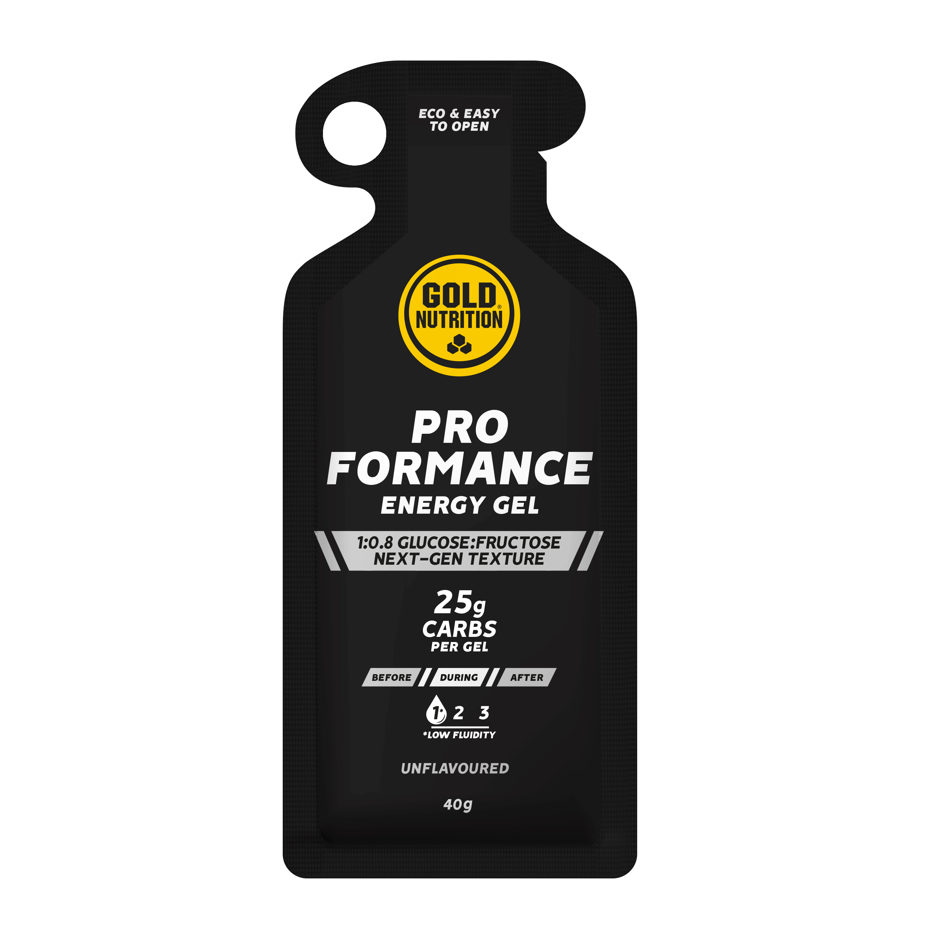 Gel energizant fara aroma Pro Formance, 40 g, Gold Nutrition