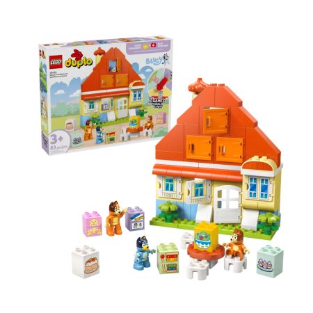 Casa de familie a lui Blue, cu un joc de memorie, 3 ani+, 10459, 83 de piese, Lego Duplo 743175
