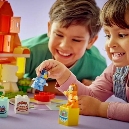 Casa de familie a lui Blue, cu un joc de memorie, 3 ani+, 10459, 83 de piese, Lego Duplo 743181