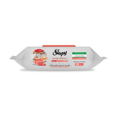 Servetele umede pentru bucatarie Easy Clean, Grapefruit Oil, 50 bucati, Sleepy 743269