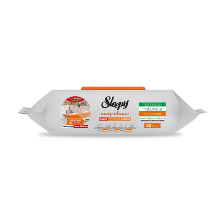 Servetele umede pentru bucatarie Easy Clean, Orange Oil, 50 bucati, Sleepy 743272