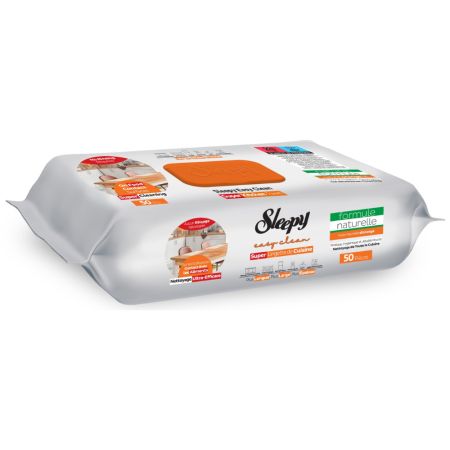Servetele umede pentru bucatarie Easy Clean, Orange Oil, 50 bucati, Sleepy