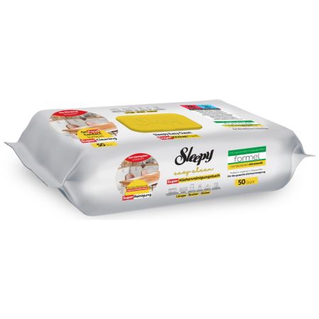 Servetele umede pentru bucatarie Easy Clean, Lemon Oil, 50 bucati, Sleepy