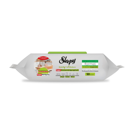 Servetele umede pentru bucatarie Easy Clean, Bergamot Oil, 50 bucati, Sleepy 743278