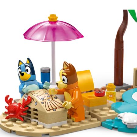 Calatoria familiei lui Blue cu masina la plaja, 4 ani+, 11202, 133 piese, Lego Bluey 743295