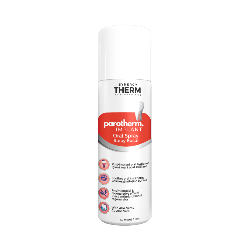 Spray bucal Parotherm Implant, 50 ml, Synergy Therm
