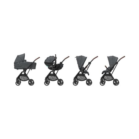 Carucior ultracompact Leona2, pana la 22 kg, Twillic Graphite, Maxi Cosi 811709