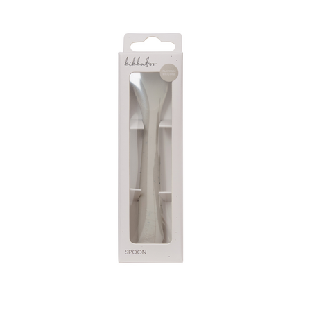 Lingurita din silicon pentru primele mese ale bebelusului Platinum, Sand, 6 luni+, Kikka Boo 743374