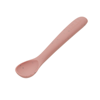 Lingurita din silicon pentru primele mese ale bebelusului Platinum, Blush, Kikka Boo