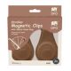 Clipsuri magnetice pentru carucior, Maro, 2 bucati, Sipo 743428