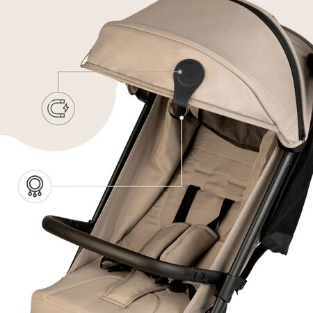 Clipsuri magnetice pentru carucior, Negru, 2 bucati, Sipo 743431