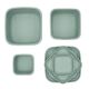 Set 3 cutii pentru gustari bebelusi din silicon alimentar Platinum, Sage Green, Kikka Boo 743437