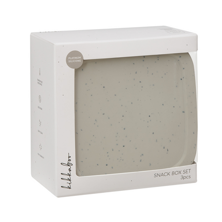 Set 3 cutii pentru gustari bebelusi din silicon alimentar Platinum, Sand, Kikka Boo 743443