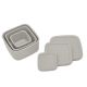 Set 3 cutii pentru gustari bebelusi din silicon alimentar Platinum, Sand, Kikka Boo 743444