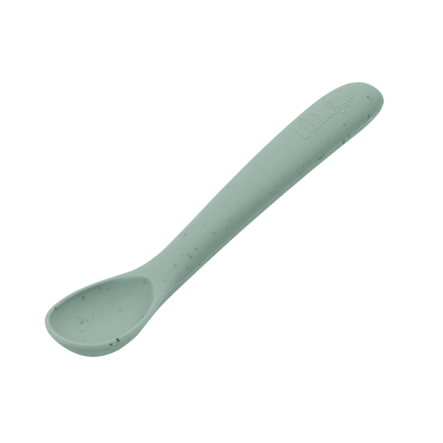 Lingurita din silicon pentru primele mese ale bebelusului Platinum, Sage Green, 6 luni+, Kikka Boo