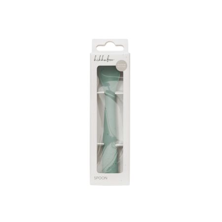 Lingurita din silicon pentru primele mese ale bebelusului Platinum, Sage Green, 6 luni+, Kikka Boo 743486
