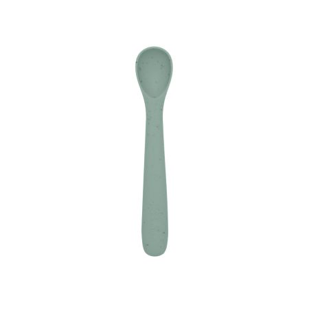 Lingurita din silicon pentru primele mese ale bebelusului Platinum, Sage Green, 6 luni+, Kikka Boo 743485