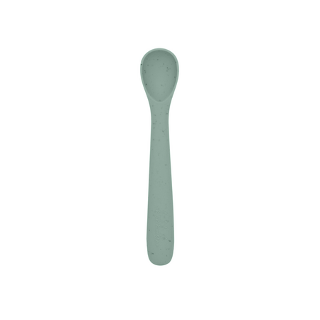 Lingurita din silicon pentru primele mese ale bebelusului Platinum, Sage Green, 6 luni+, Kikka Boo 743485