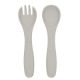 Set complet din silicon pentru mesele bebelusului Platinum, Sand, 5 piese, Kikka Boo 743468