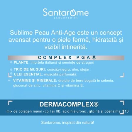Sublime Peau Anti Age, 60 comprimate, Santarome 743549