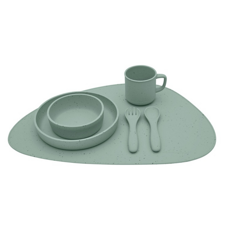 Suport din silicon pentru masa si joaca Platinum, Sage Green, Kikka Boo 743558