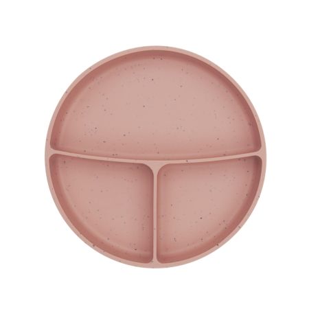 Farfurie compartimentata cu baza cu ventuza pentru bebelusi, Blush, 600 ml, Kikka Boo
