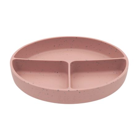 Farfurie pentru bebelusi cu compartimente si baza cu ventuza, Blush, 600 ml, Kikka Boo 743562