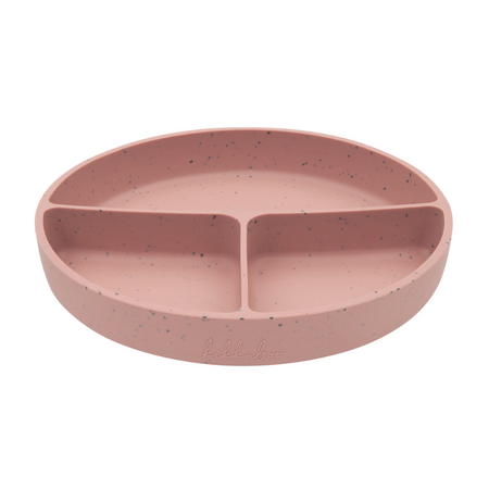 Farfurie pentru bebelusi cu compartimente si baza cu ventuza, Blush, 600 ml, Kikka Boo 743562