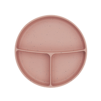 Farfurie pentru bebelusi cu compartimente si baza cu ventuza, Blush, 600 ml, Kikka Boo