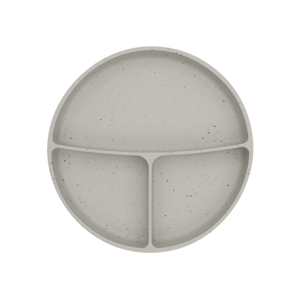 Farfurie pentru bebelusi cu compartimente si baza cu ventuza, Sand, 600 ml, Kikka Boo