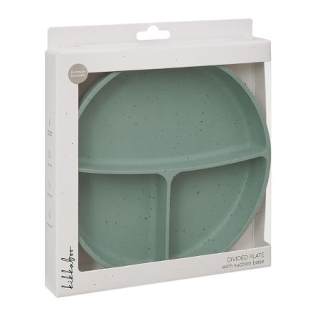 Farfurie pentru bebelusi cu compartimente si baza cu ventuza, Sage, 600 ml, Kikka Boo 743568