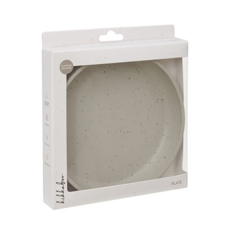 Farfurie pentru bebelusi din silicon alimentar Platinum, Sand, 400 ml, Kikka Boo 743572