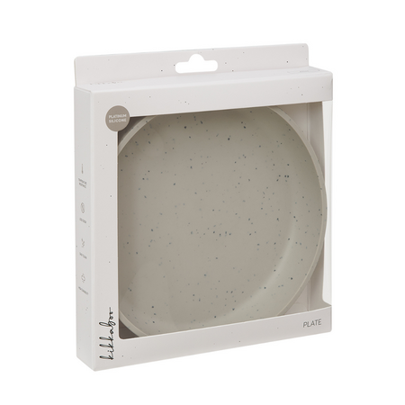 Farfurie pentru bebelusi din silicon alimentar Platinum, Sand, 400 ml, Kikka Boo 743572