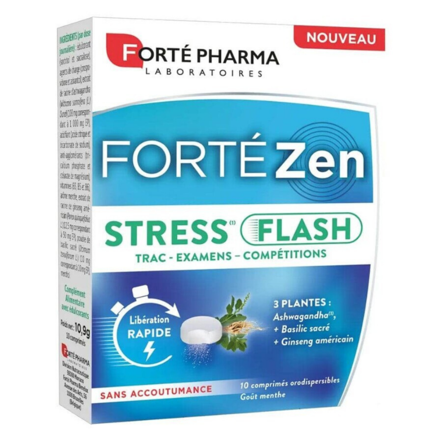 Forte Zen Stress Flash, 10 comprimate orodispersabile, Forte Pharma
