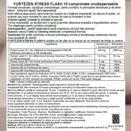 Forte Zen Stress Flash, 10 comprimate orodispersabile, Forte Pharma 765950