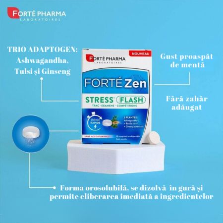 Forte Zen Stress Flash, 10 comprimate orodispersabile, Forte Pharma 765947