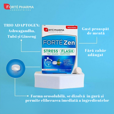 Forte Zen Stress Flash, 10 comprimate orodispersabile, Forte Pharma 765947