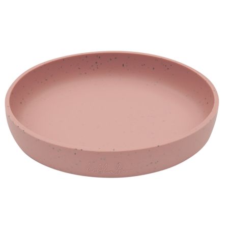 Farfurie pentru bebelusi din silicon alimentar Platinum, Blush, 400 ml, Kikka Boo