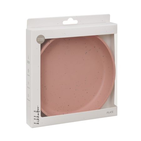 Farfurie pentru bebelusi din silicon alimentar Platinum, Blush, 400 ml, Kikka Boo 743585