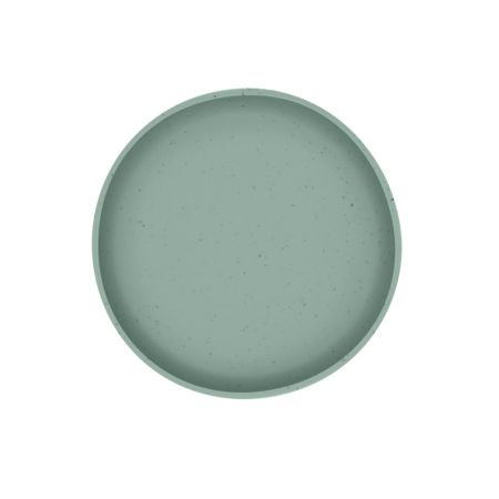 Farfurie pentru bebelusi din silicon alimentar Platinum, Sage Green, 400 ml, Kikka Boo 743594