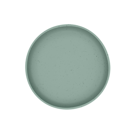 Farfurie pentru bebelusi din silicon alimentar Platinum, Sage Green, 400 ml, Kikka Boo 743594