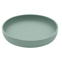 Farfurie pentru bebelusi din silicon alimentar Platinum, Sage Green, 400 ml, Kikka Boo