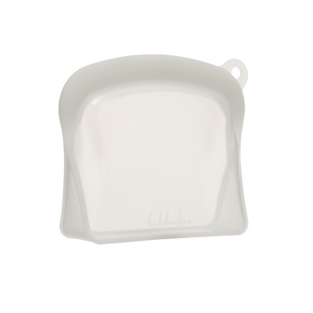 Punga alimentara din silicon reutilizabila Platinum, Sand, 600 ml, Kikka Boo 743609