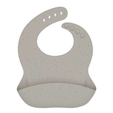 Baveta din silicon cu buzunar colector pentru hranire Platinum, Sand, Kikka Boo