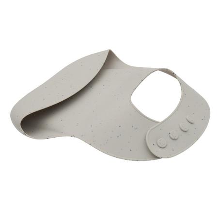 Baveta din silicon cu buzunar colector pentru hranire Platinum, Sand, Kikka Boo 743635