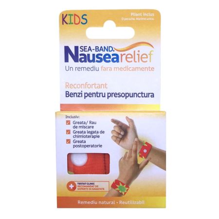 Bratara impotriva raului de miscare pentru copii, 2 buc, Sea Band