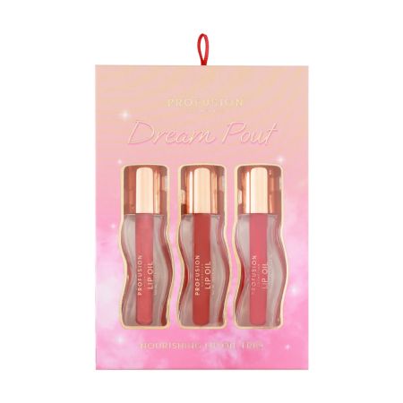 Set 3 uleiuri hranitoare pentru buze The Dream Pout, 3 x 2.5 ml, Profusion