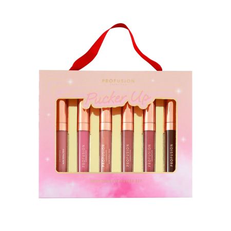 Set 6 gloss-uri pentru buze cu luciu intens, Pucker Up, 6 x 3.5 ml, Profusion