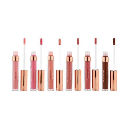 Set de gloss-uri pentru buze cu luciu intens, Pucker Up, 6 x 3.5 ml, Profusion Cosmetics 743646